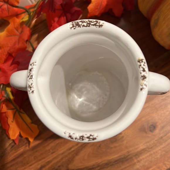🍁Clearance- Farmhouse Fall Gather Ceramic Milk Jug Vase-Like New - Picture 6 of 13